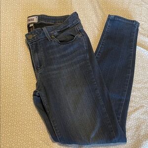 PAIGE Dark Blue Skinny Jeans